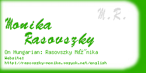 monika rasovszky business card